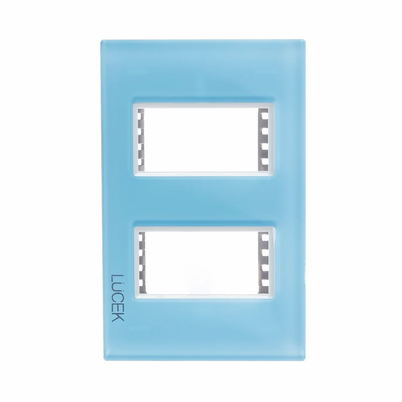 Lucek colors azul cielo placa metalica de 2 mod