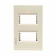 Lucek colors hueso placa metalica de 2 modulos
