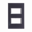 Lucek colors negro placa metalica de 2 mod