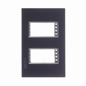 Lucek colors negro placa metalica de 2 mod