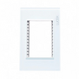 Lucek colors blanco placa metalica de 3 modulos