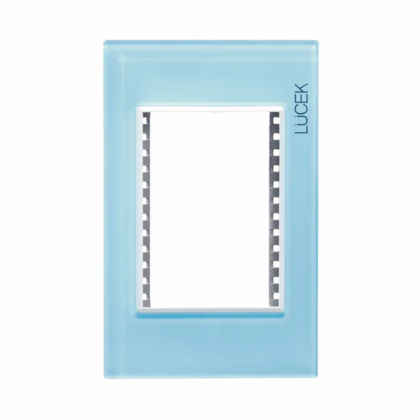 Lucek colors azul cielo placa metalica de 3 mod