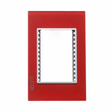 Lucek colors rojo placa metalica de 3 mod