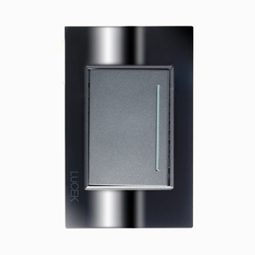 Lucek cristal espejo negro placa 1 interruptor de 3 mod