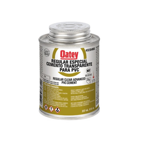Oatey etiqueta dorada PVC 8 oz. (237 ml.)