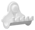 Fleximatic porta cepillos dentales con ventosa blanco