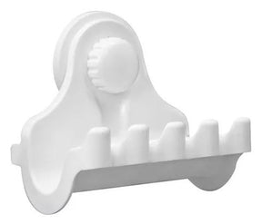 Fleximatic porta cepillos dentales con ventosa blanco