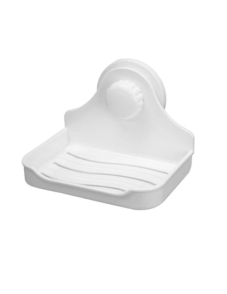 Fleximatic jabonera con ventosa blanco