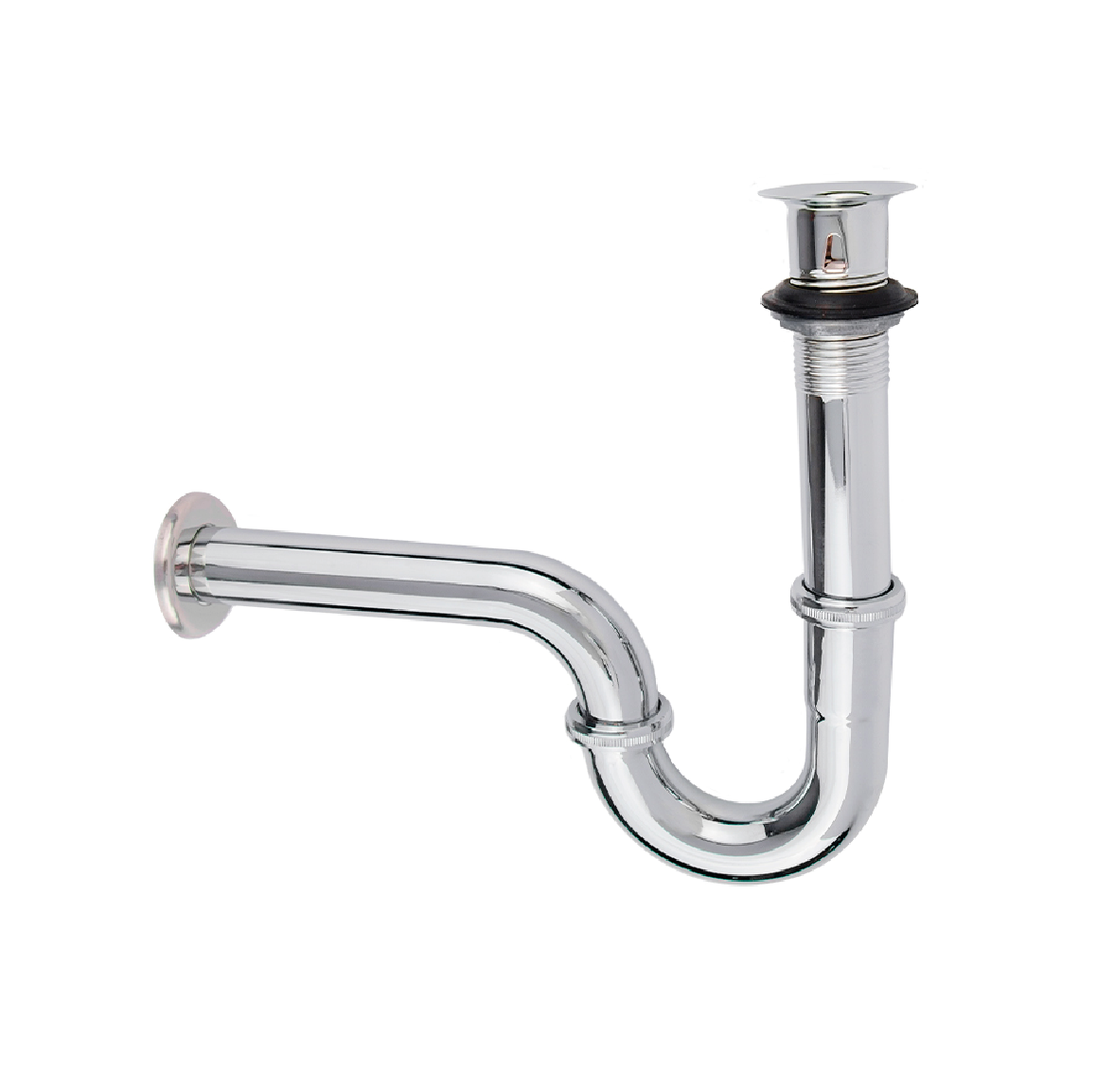 Dica 4211 cespol tipo p acero inox. para lavabo cromo