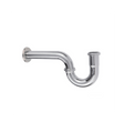 Dica 4211SC cespol tipo p acero inox. para lavabo sin contra cromo