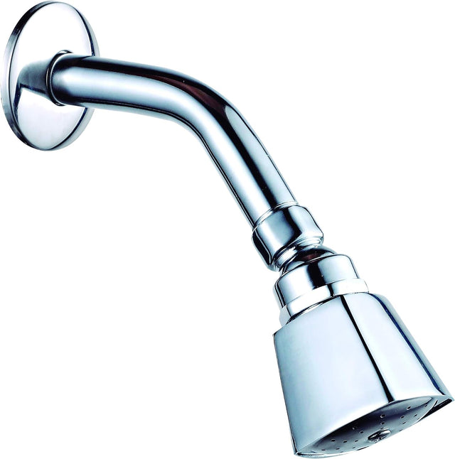 Dica 4539 regadera ecol. 2 pulg. de cebolla cuadrada con brazo y chapeton cromo