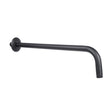 Dica 4552BRR.2 brazo redondo de 40 cm. a pared con chapeton redondo negro mate