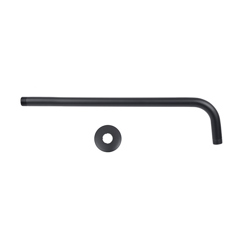 Dica 4552BRR.2 brazo redondo de 40 cm. a pared con chapeton redondo negro mate - imagen 2