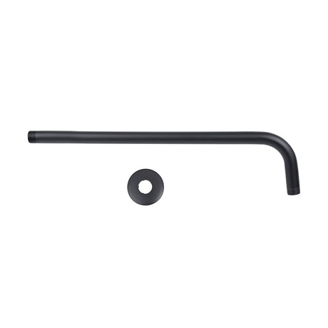 Dica 4552BRR.2 brazo redondo de 40 cm. a pared con chapeton redondo negro mate - imagen 2