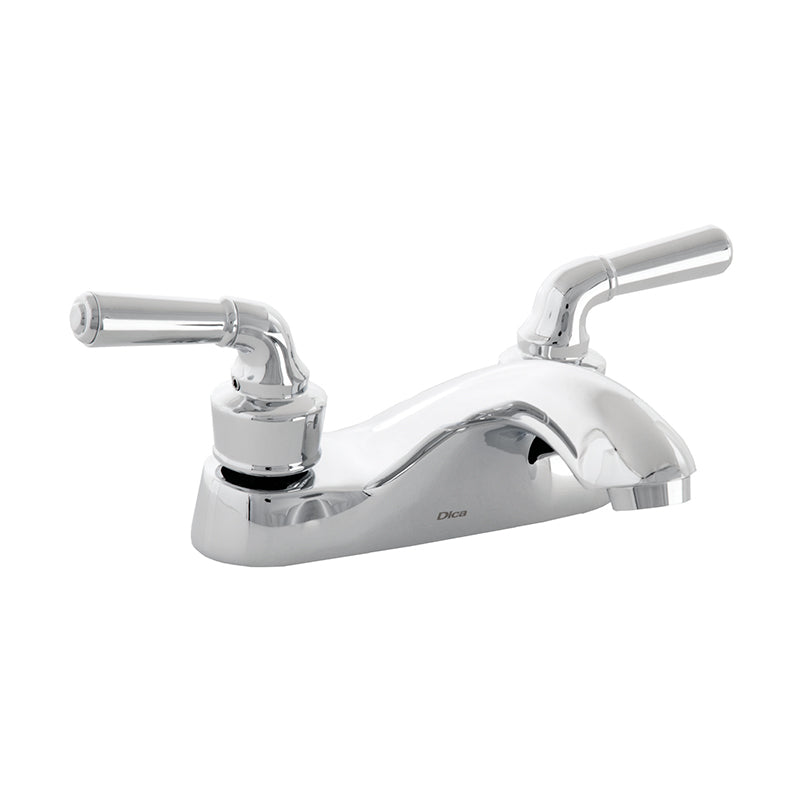 Dica 4063 mezcl. ecol. de 4 pulg. para lavabo con cubierta y manerales tipo bar cuello alto palanca larga
