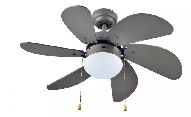 Igoto V3001 ventilador centum 30" 6 aspas gris
