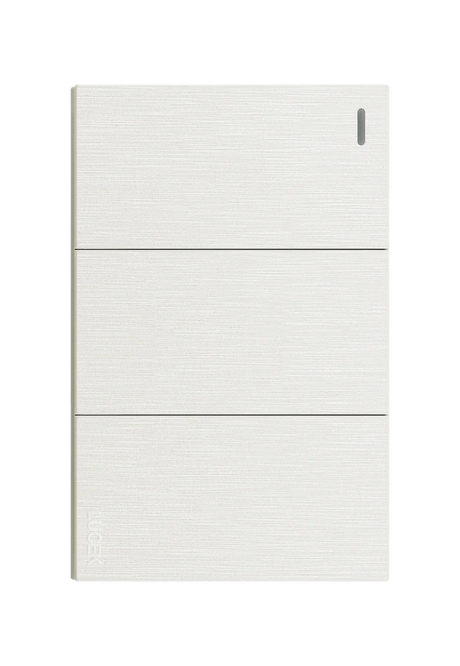 Lucek flat blanco -BF03-B- 3 interruptores sencillos, 1 m