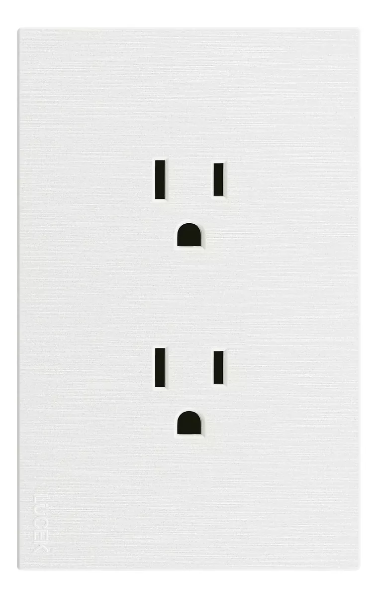 Lucek flat blanco -BF06-B- contacto duplex