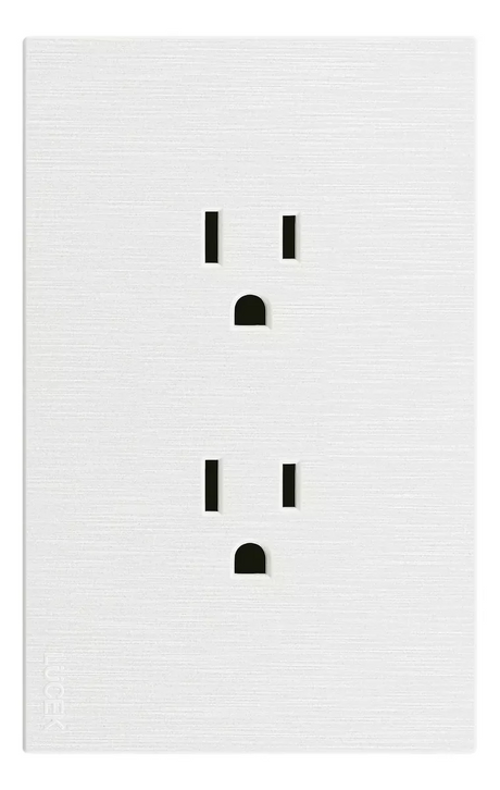 Lucek flat blanco -BF06-B- contacto duplex