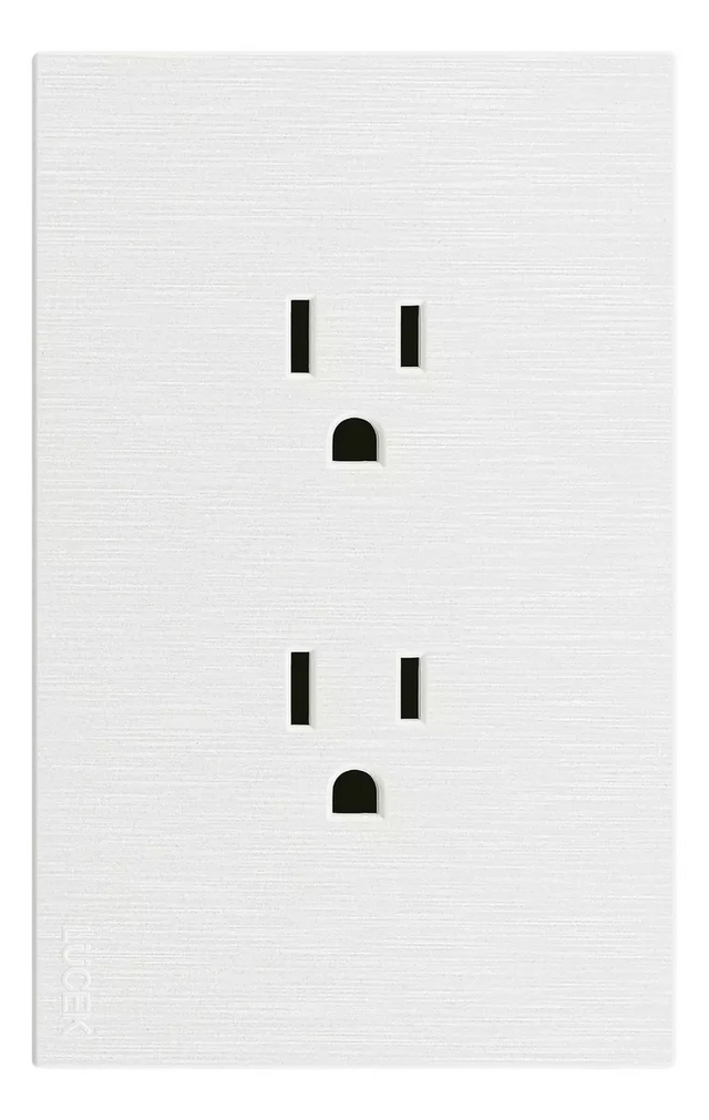 Lucek flat blanco -BF06-B- contacto duplex