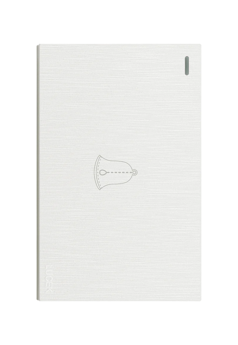 Lucek flat blanco -BF11-B- boton timbre, 3 m