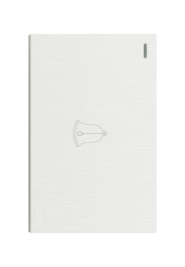 Lucek flat blanco -BF11-B- boton timbre, 3 m