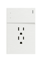 Lucek flat blanco -BF14-B- 1 interruptor, escalera y 2 contactos, 1 mflat