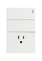 Lucek flat blanco -BF19-B- 2 interruptores sencillos y 1 contacto, 1 m