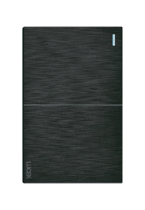 Lucek flat negro -BF02-N- 2 interruptores sencillos, 1.5 m