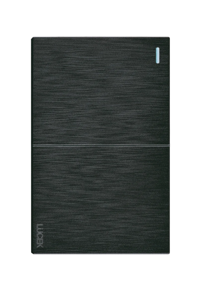 Lucek flat negro -BF02-N- 2 interruptores sencillos, 1.5 m
