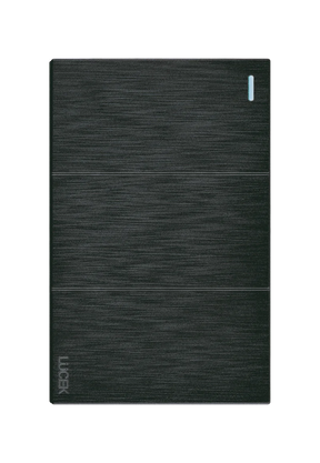 Lucek flat negro -BF03-N- 3 interruptores sencillos, 1 m