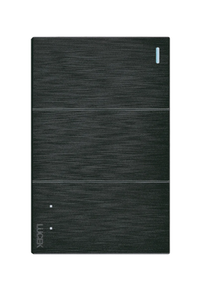 Lucek flat negro -BF03/3-N- 2 interruptores sencillos y 1, escalera, 1 m