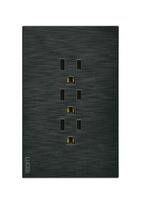 Lucek flat negro -BF08-N- 3 contactos, 1 m