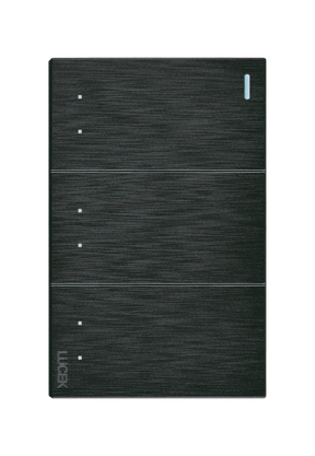 Lucek flat negro -BF10-N- 3 interruptores, escalera, 1 m