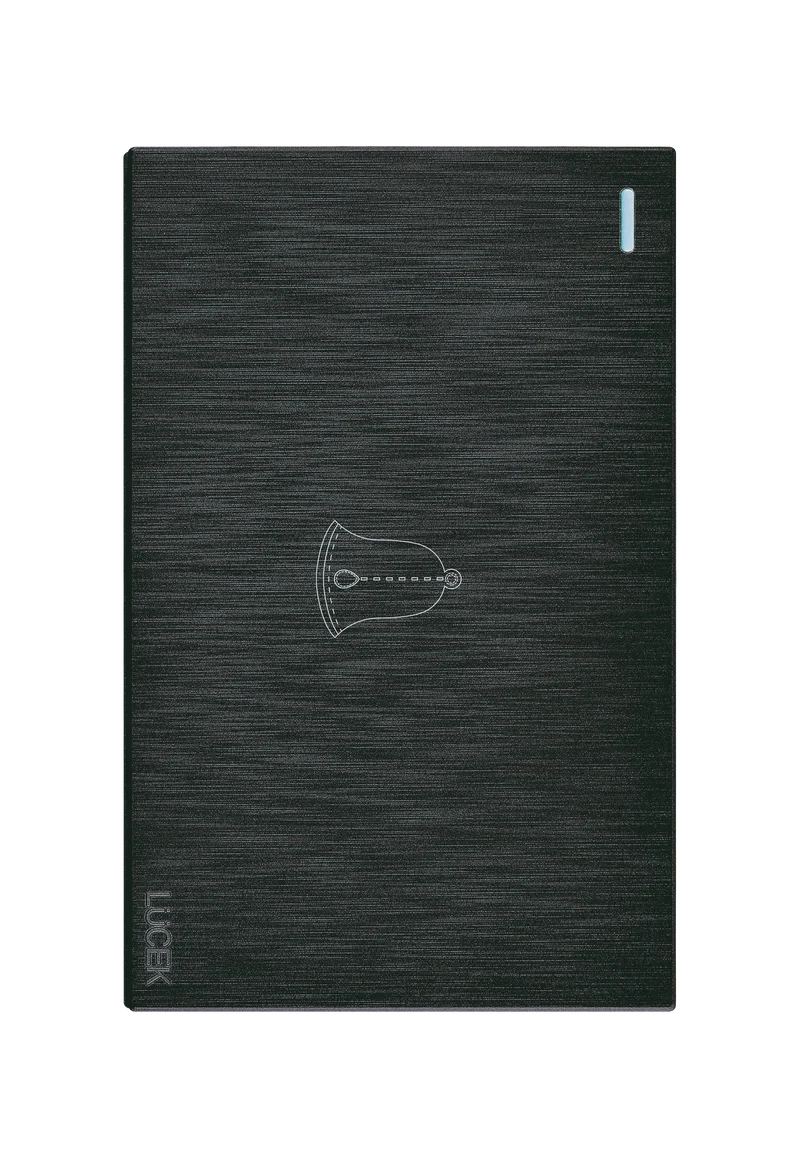 Lucek flat negro -BF11-N- boton timbre, 3 m