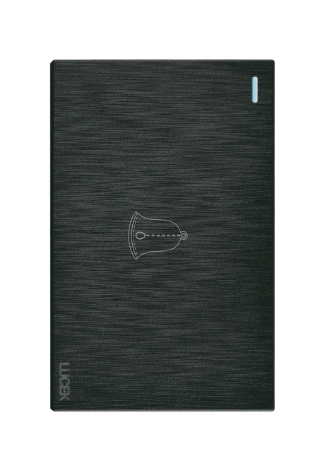 Lucek flat negro -BF11-N- boton timbre, 3 m