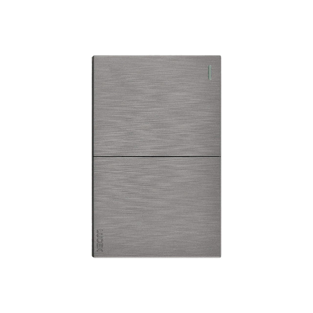 Lucek flat plata -BF02-P- 2 interruptores sencillos, 1.5 m
