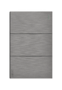 Lucek flat plata -BF03-P- 3 interruptores sencillos, 1 m