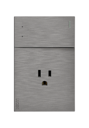Lucek flat plata -BF07/3-P- 1 interruptor, escalera y 1 contacto, 1.5 m