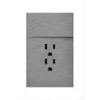 Lucek flat plata -BF14-P- 1 interruptor, escalera y 2 contactos, 1 mflat