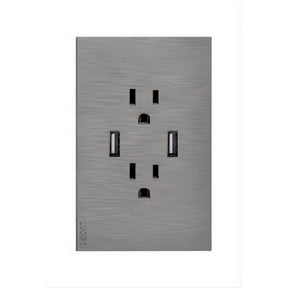 Lucek flat plata -BF25-P- 2 contactos y 2 entradas, USB