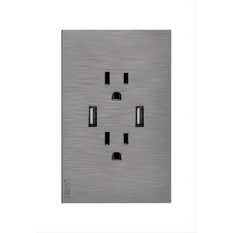 Lucek flat plata -BF25-P- 2 contactos y 2 entradas, USB