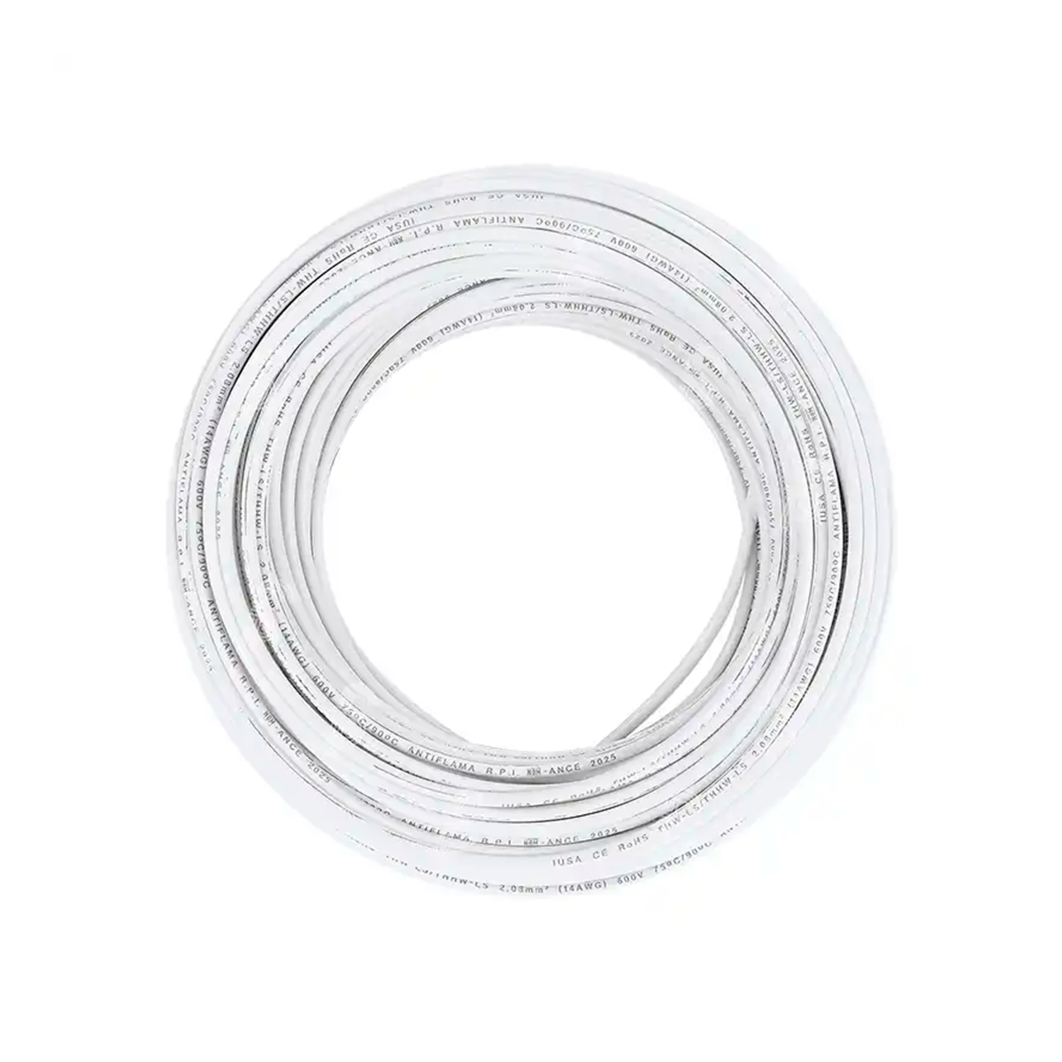 Cable IUSA THHW-LS RoHS #12 blanco, bolsa 50 m, 267295