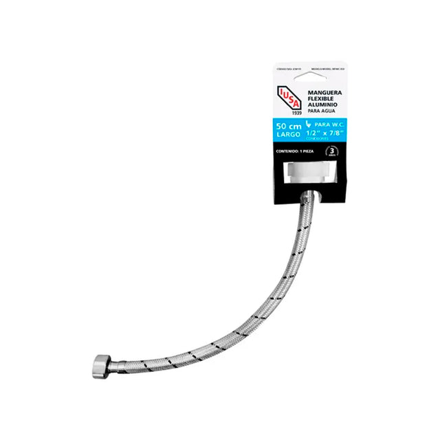 IUSA manguera agua wc H1/2XH7/8 50 cm 618129