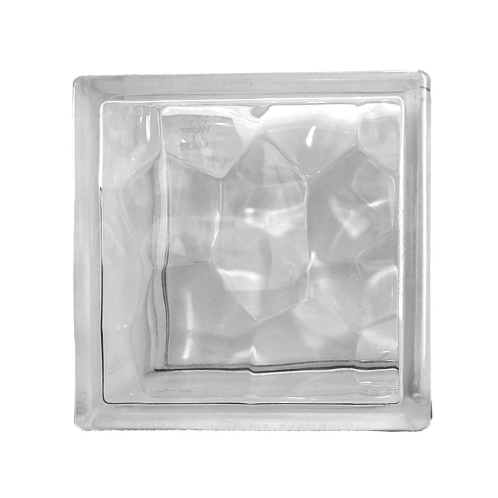 Vidrio block water cube transparente 19 x 19 x 8