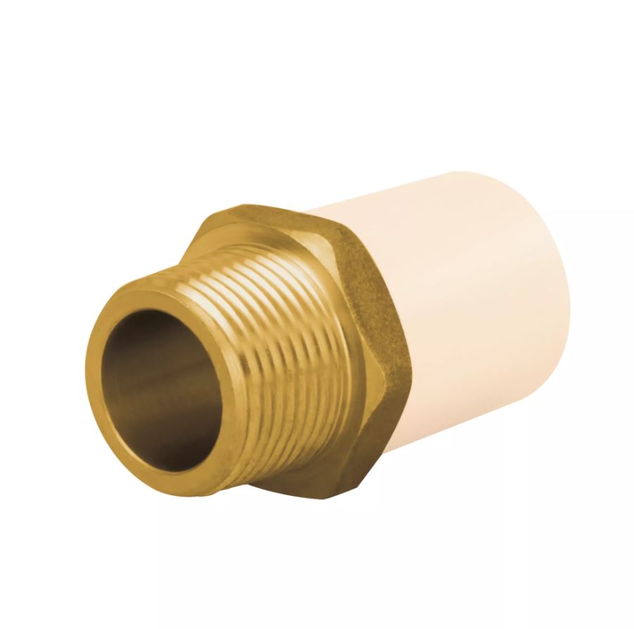 Amanco adaptador macho CPVC cts rosca met 3/4 66084