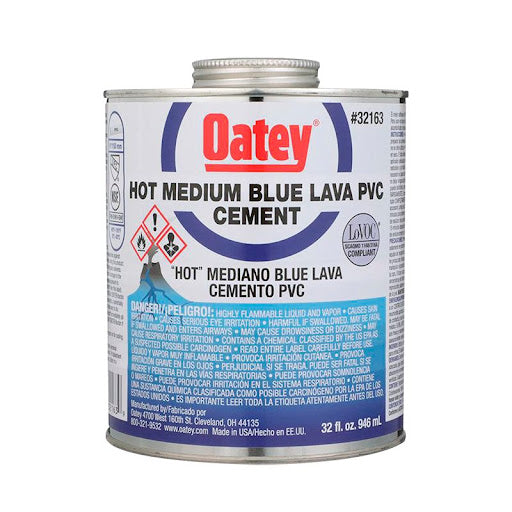 Oatey blue lava PVC 4 oz