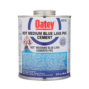 Oatey blue lava PVC 4 oz