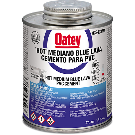 Oatey blue lava PVC 16 oz