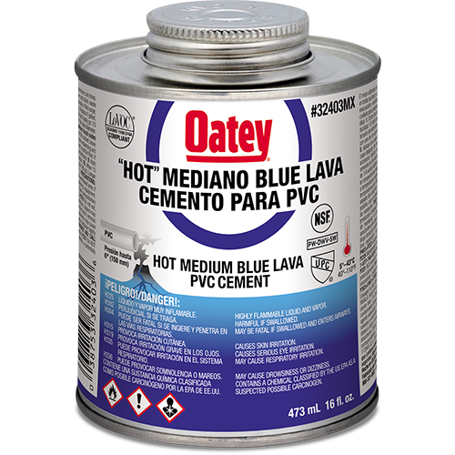 Oatey blue lava PVC 16 oz